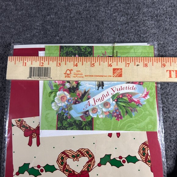 Vintage Christmas Paper Gift Wrap Sets NOS NIP Lot of 4 Ephemera Scrapbook Junk - Picture 5 of 13